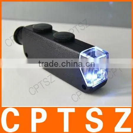60X-100X Zoom LED Lighted Pocket Microscope for iPhone4 Rear Protection Cover