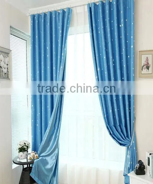 black-out shower window curtain