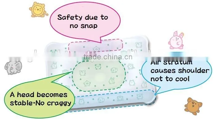 Comfortable and Safety Cooling Baby Pillow made in Japan wholesale