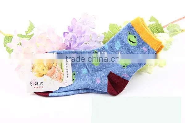 autumn&winter high quality 100%cotton children terry thick socks