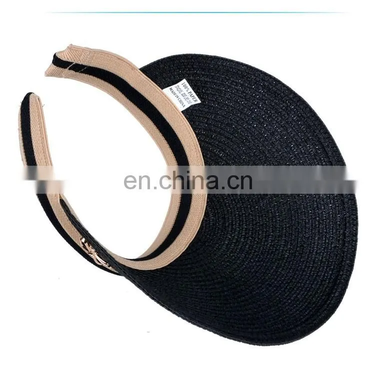women's summer visor strawhat sun-shading sun hat beach cap Papyruses Air cap Seaside Sandy beach baseball caps casual fashion