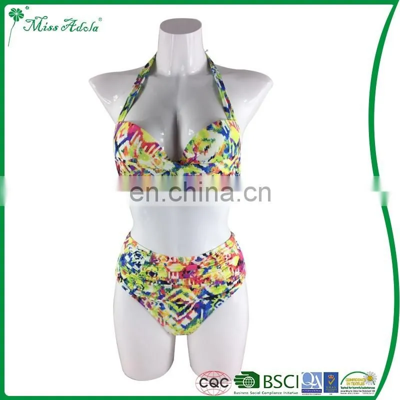 Custom wholesale open sex girls/woman/men triangle bikinis swimwear fabric