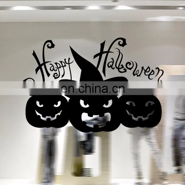 Halloween Theme Pumpkin Window/Wall Sticker Halloween Decoration Home Decoration