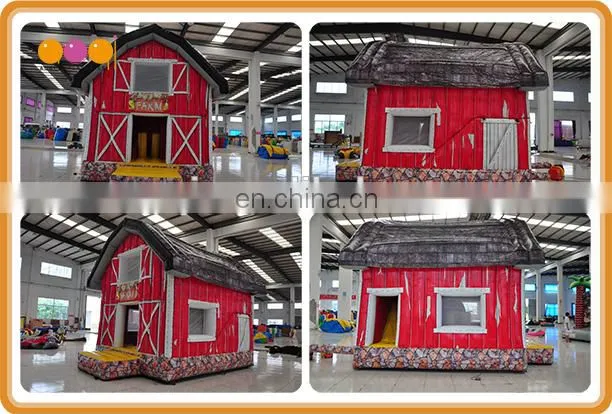 China supplier jumping bouncer inflatable farm house for kids