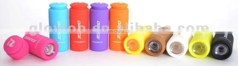 Creative item! USB rechargeable led torch light colorful portable led torch light with keychain