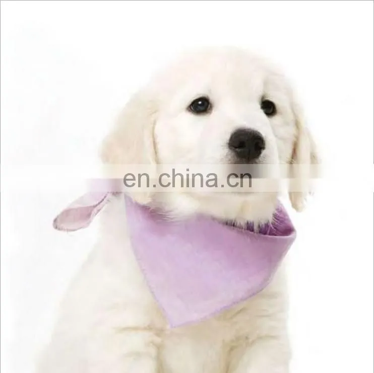 Fashion pet embroidered neck warmer soft bandana fleece