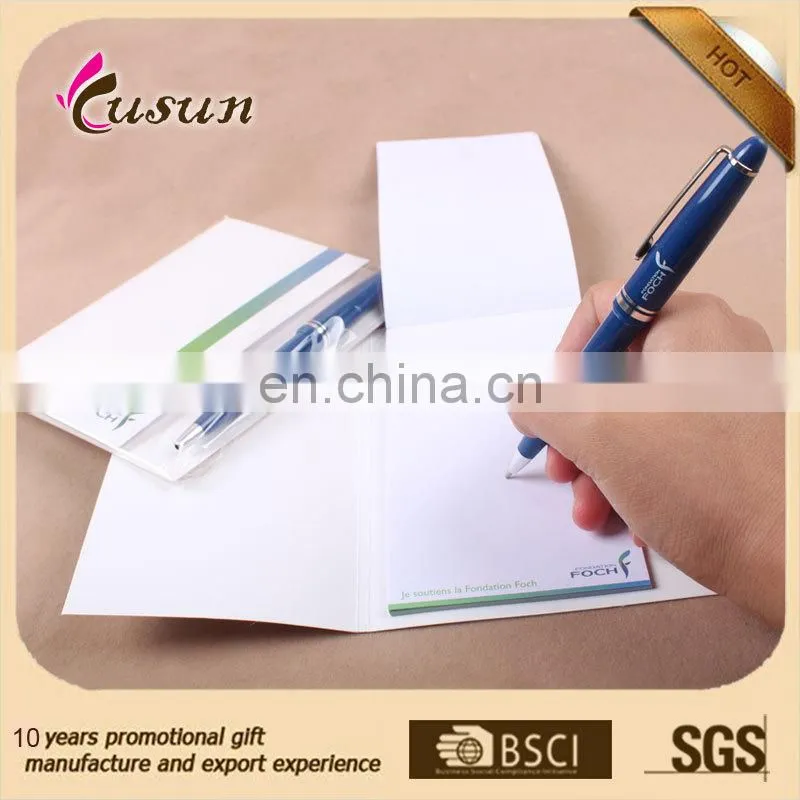 Custom mini notepad with pen