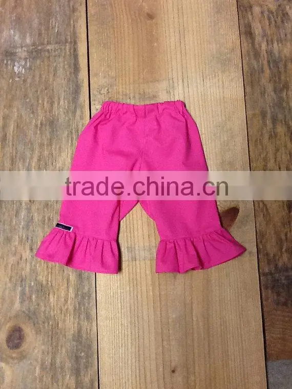 Two tier ruffled shorts for little girls, little girls shorts, girls capri pants, girls ruffled capris, little girls summer shor
