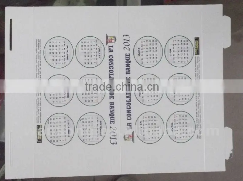 colourful festival table calender