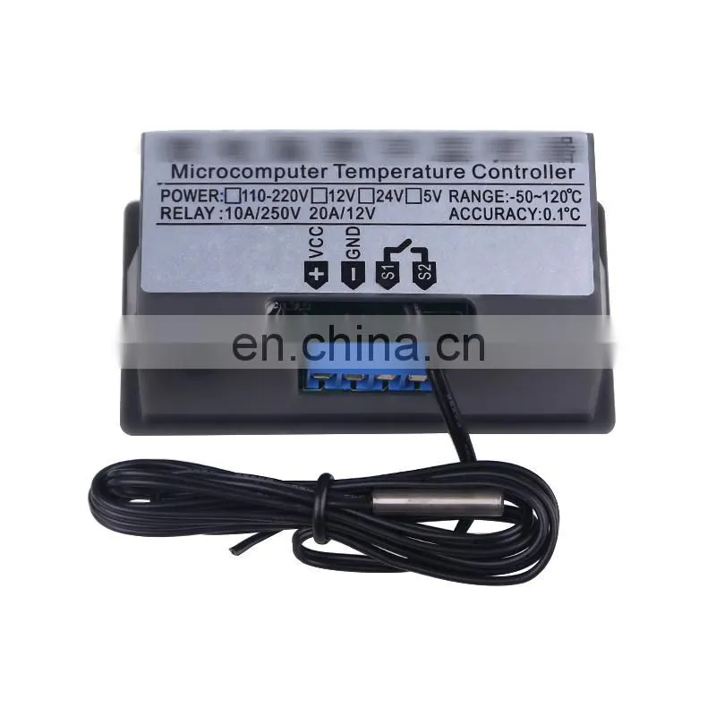 W3230 AC 110V-220V DC 12V Digital Thermostat Temperature Controller Regulator Heating Cooling Control Instruments LED Display