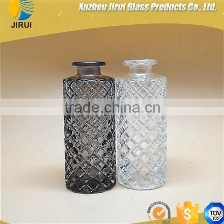 clear and black colour aroma diffuser glass bottle