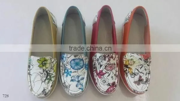 latest design ladies elegant flat shoes