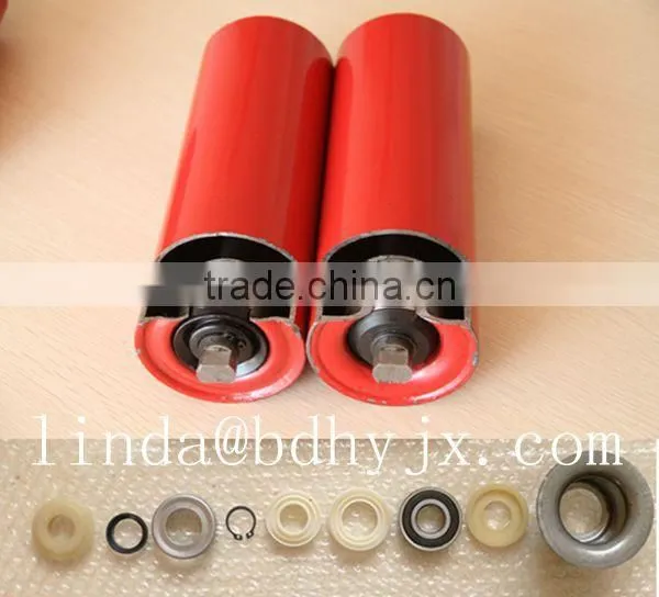 garland conveyor roller with Din steel cotter pin made in baoding factory