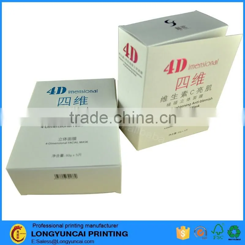 Customized tuck end solid corrugated paper box packaging