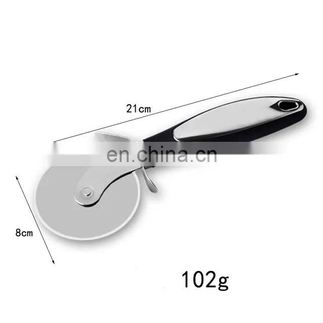 wholesale Stainless Steel Pizza Shovel Pizza Cutter Set Stainless Steel Pizza Cutter Wheel With Wood Handle