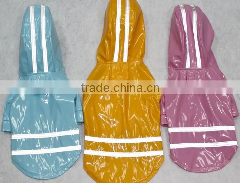 reflection Light hat waterproof function pet raincoat wholesale dog clothes