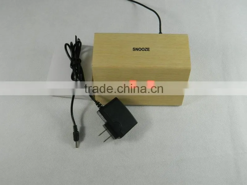 WL1226T Hot Sale Nature Wood Sensor Touch Table Clock