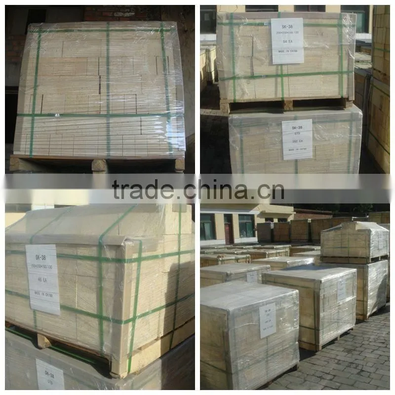 Accurate dimension Standard high alumina refractory brick