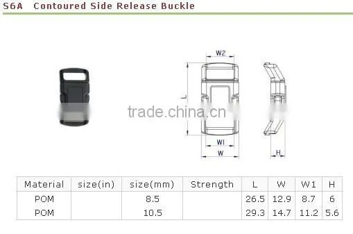 Wholesale plastic products dog pet collar buckle leashes hardware