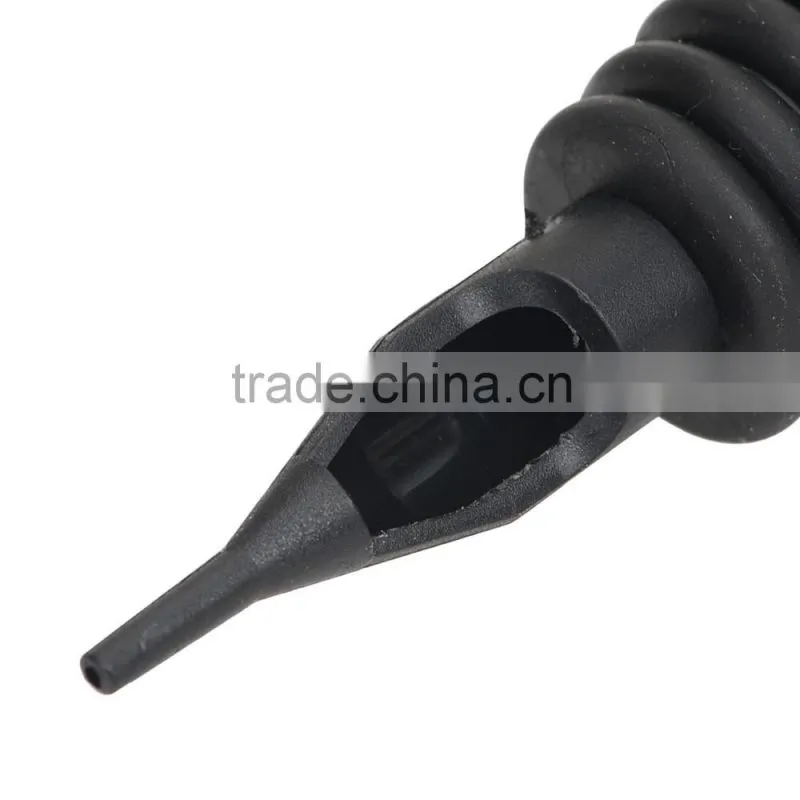Drop shipping Black 7RT Disposable Non-slip Tattoo Grip Tube