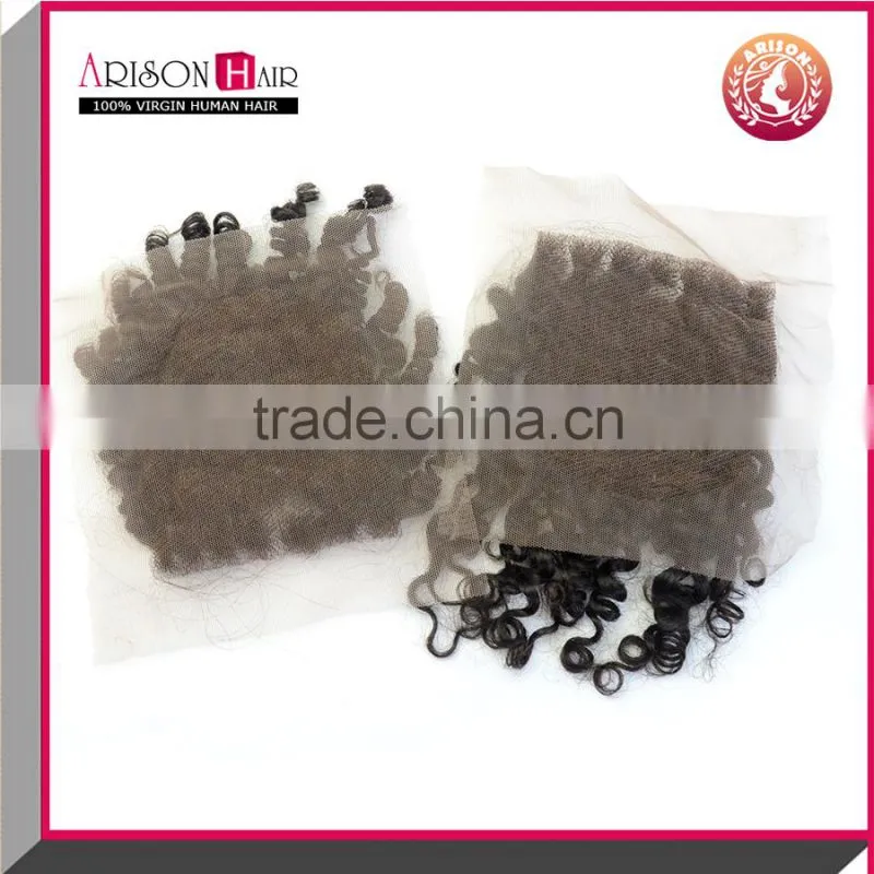 Premium quality kinky virgin brazillian hair bundles with closure