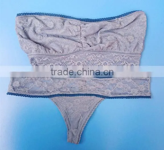 Strapless Lace Bra&Thong Set