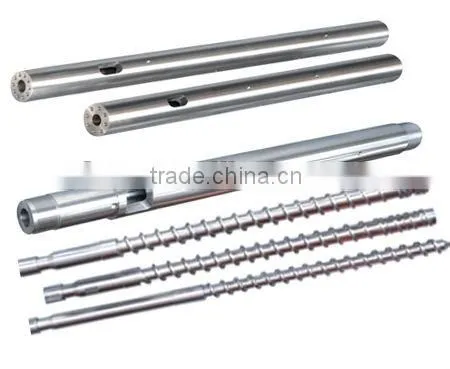 Injection screw and barrel