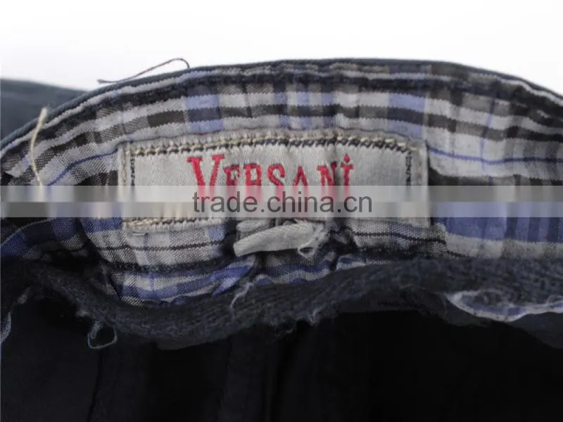 Men cheap 100%cotton stock apparel washed cargo shorts