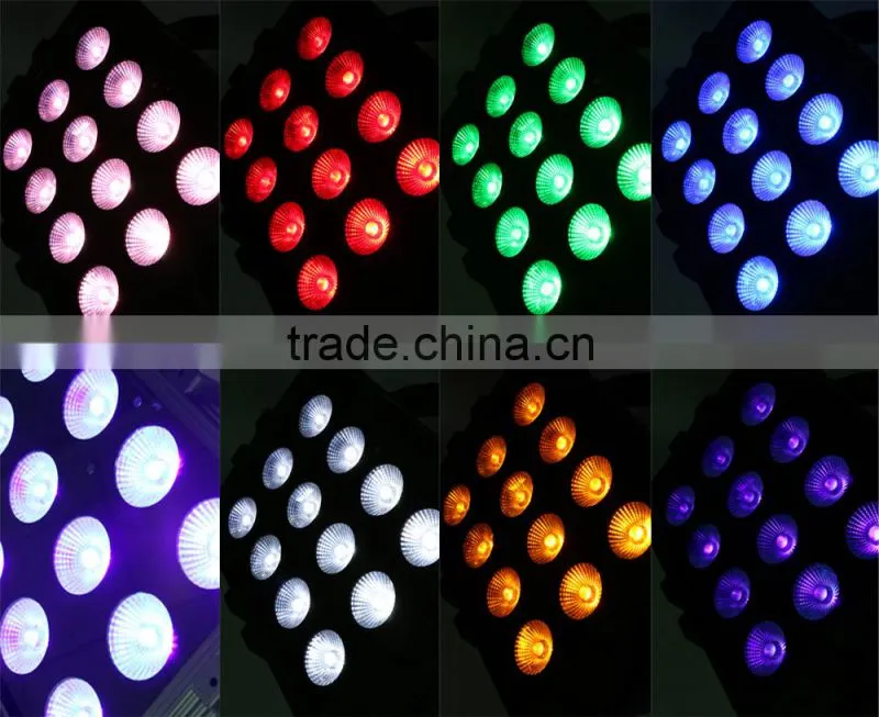 Super bright outdoor 12PCS 15W 6in1 Wireless DMX waterprof IP65 ledPar light
