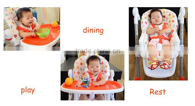 Multi-Function Standard Plastic Infant Sitting Dinner Chair Baby Plastic Chair