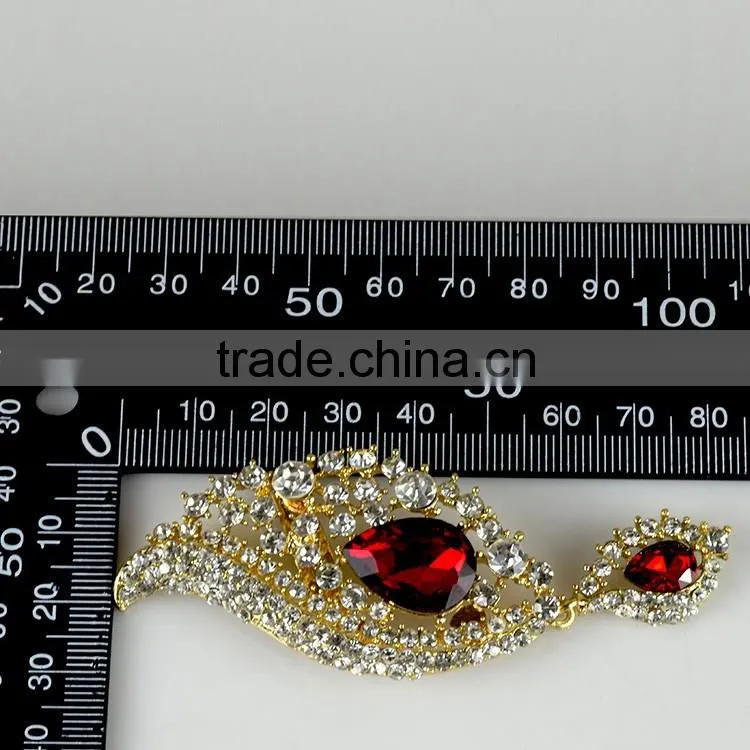 Wholesale Tear Drop Crystal Brooch Pin, Silver Toned Crystal Brooches for wedding dress