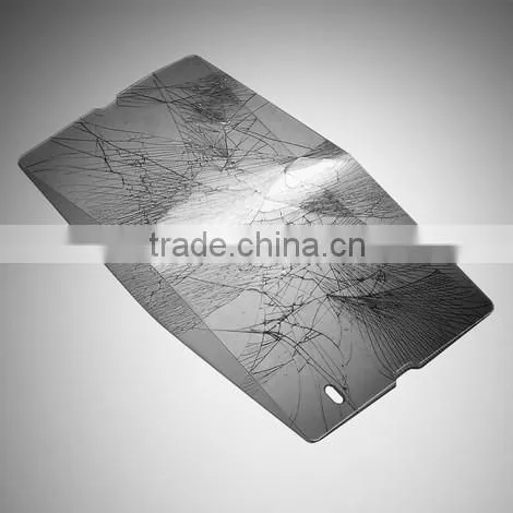 High quality Washable anti shatter screen protector tempered glass for sony xperia z