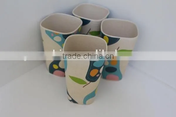 healthy and environmental bamboo cup square cups
