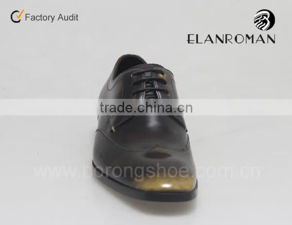 Burning waxing genuine leather british shoes for men on wholesale