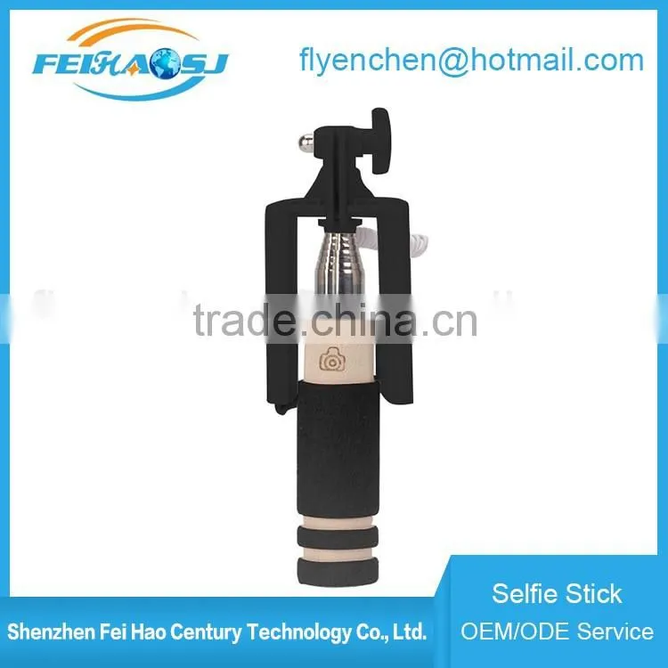 Factory direct sales best selling new 2016 mini selfie stick extendable baton