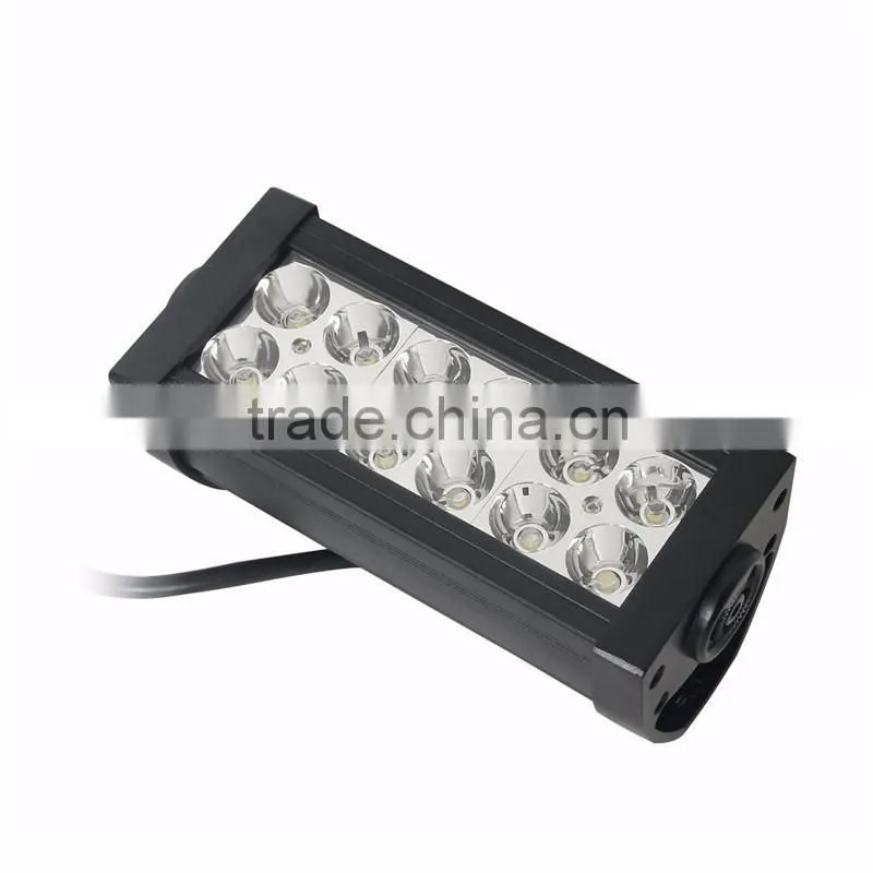Shenzhen supplier 7.5inch 36w Dual Row offroad led light bar for car accessories