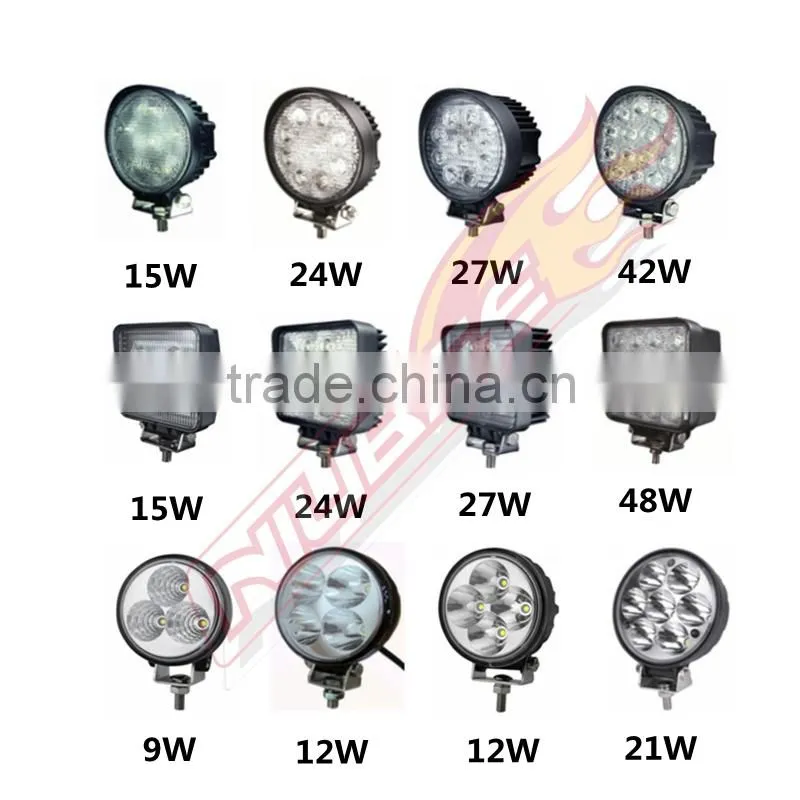 high lumen waterproof IP67 48W offroad led work light for truck,trailer,jeep,suv,atv,boat