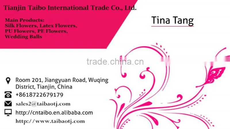 Floral supplies real touch room decoration PU handmade orchid flower arrangement