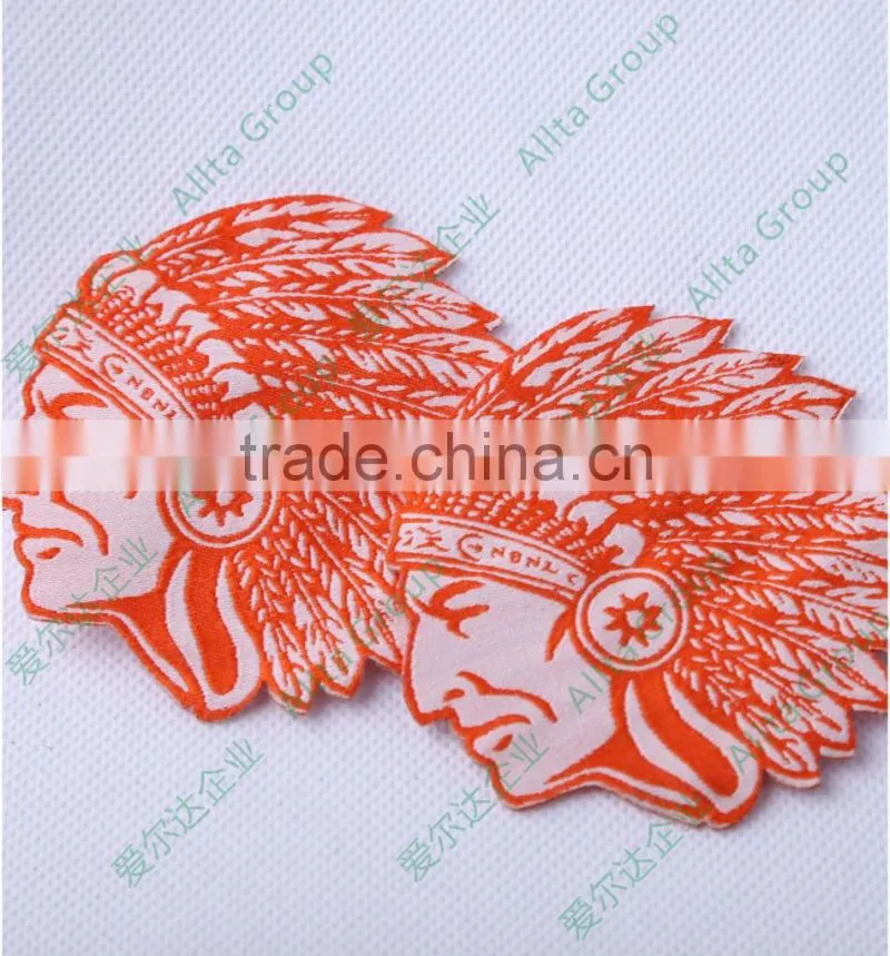 Wholesale price custom iron on beaded sequin applique patch