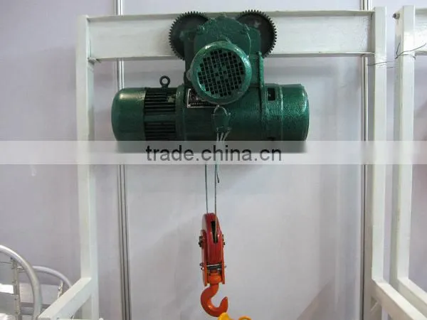construction materials 2 ton 9M electric chain hoist 380V wire rope hoist