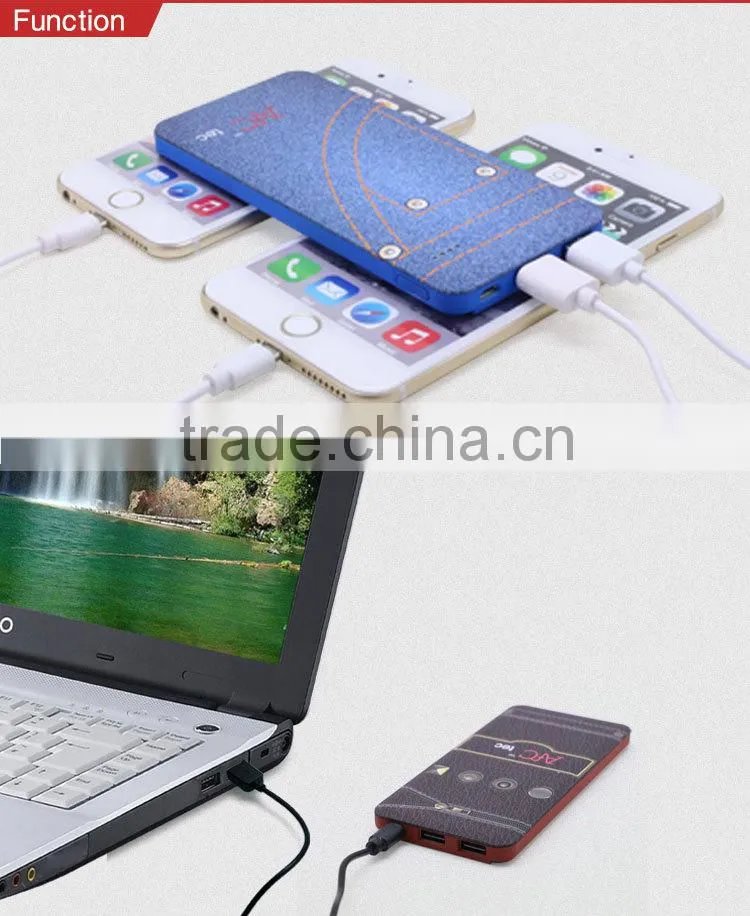 Colorful 4000mah polymer super slim powerful power bank