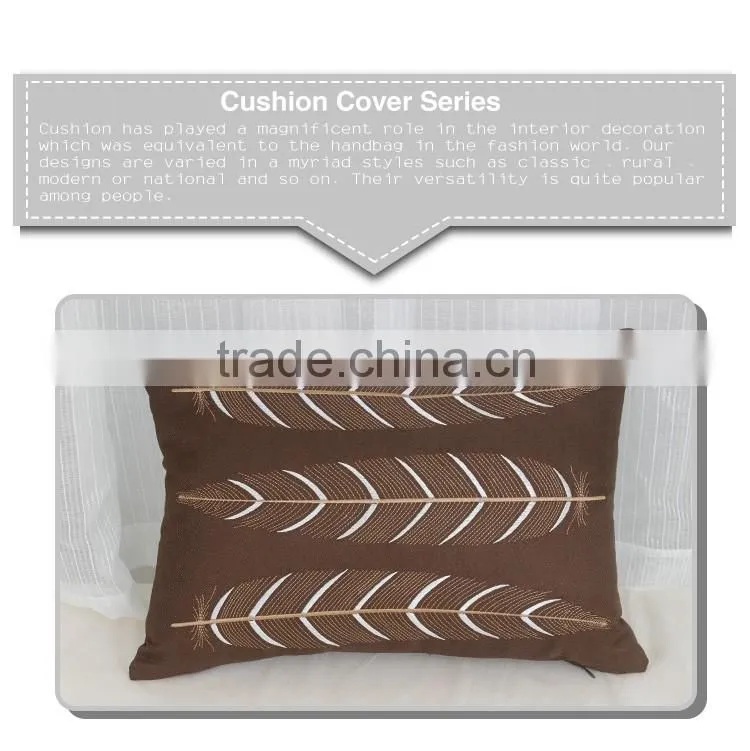 Factory handmade floral ribbon embroidery cushion covers design