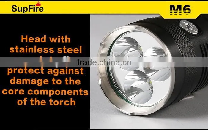 Shenzhen SupFire M6 hotest sale bike led torch