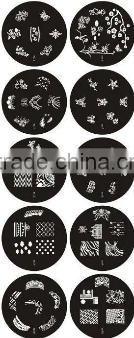 custom nail art stamping plates