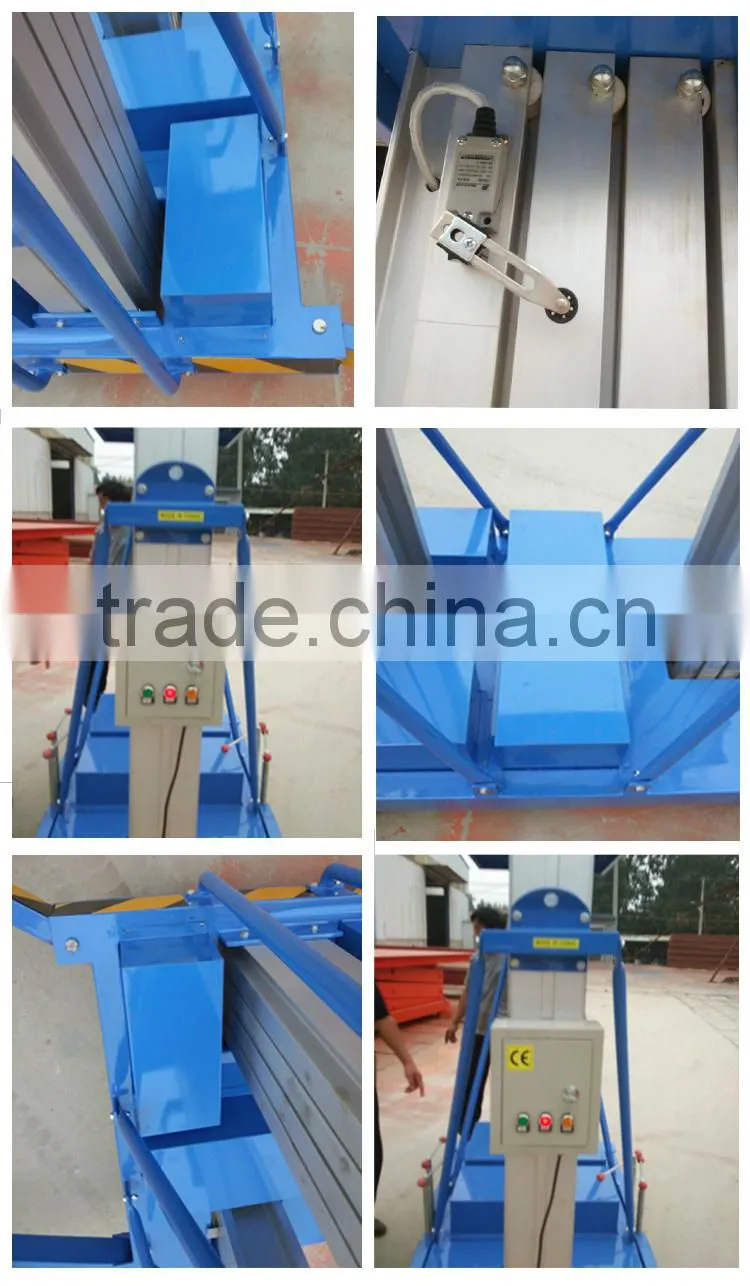 material lifting platform/cleaning lift platform / aluminum cleaning lift platform adjustable