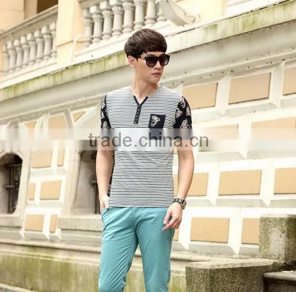Good quality new arrival custom short sleeve button up shirts men