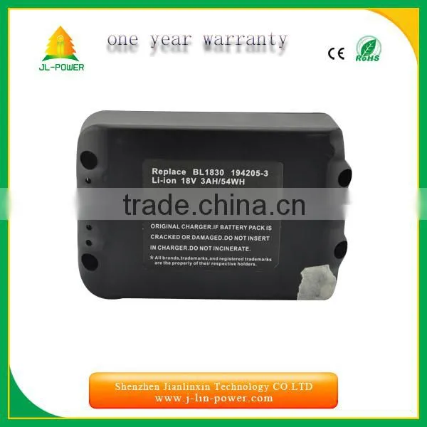18V 3Ah cordless drill battery for Makita LXT400, BL1830
