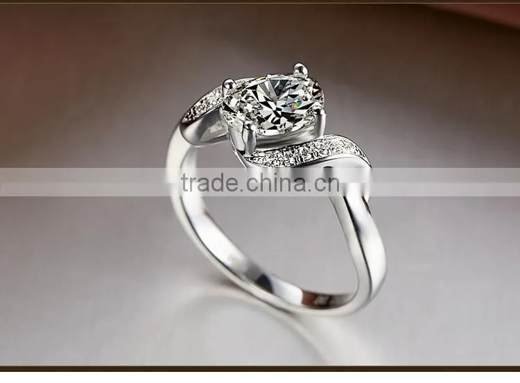 infinite New Collection Micro Pave Setting 925 Silver Ring custom clover ring of lucky for young lady