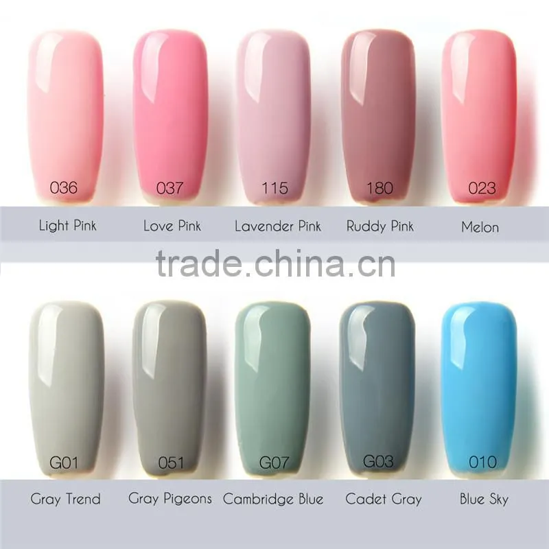 Acrylic one step gel thermal oil based top coat nail polish private label