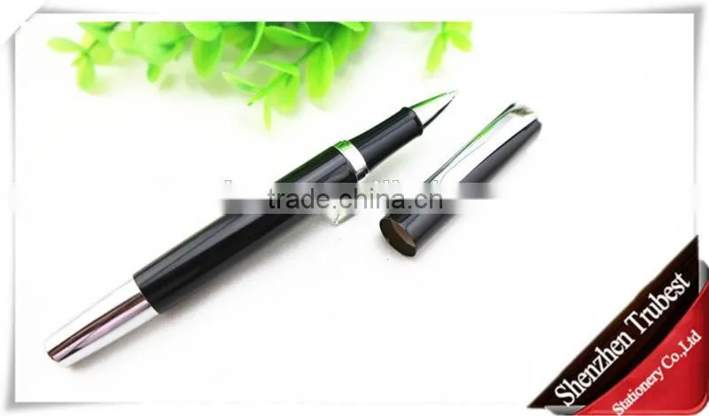 Silver clip metal pen , Promotional metal ball pen silver black